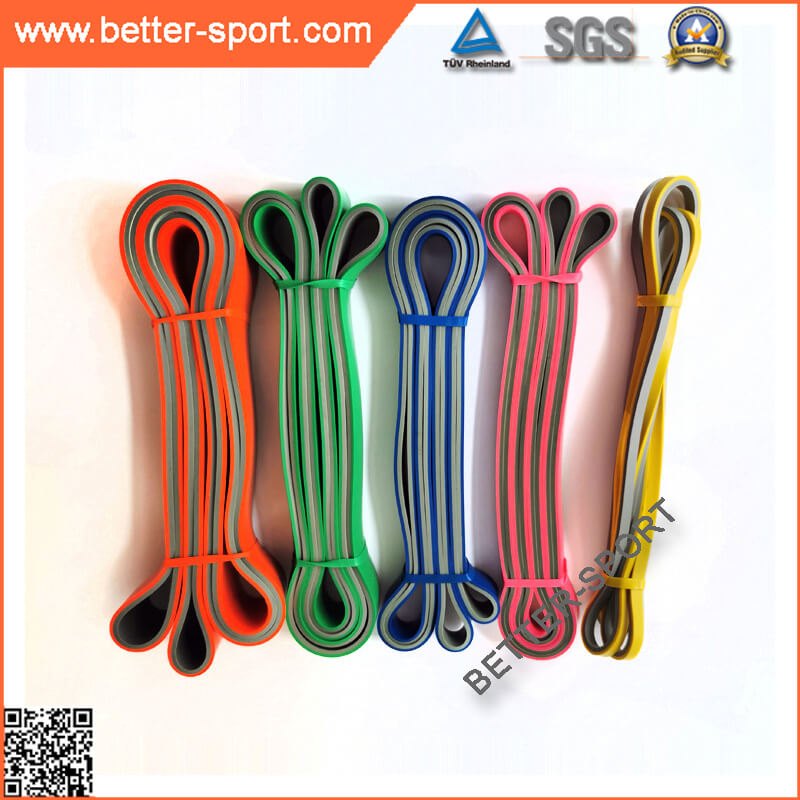 dual color fitness resistance bands